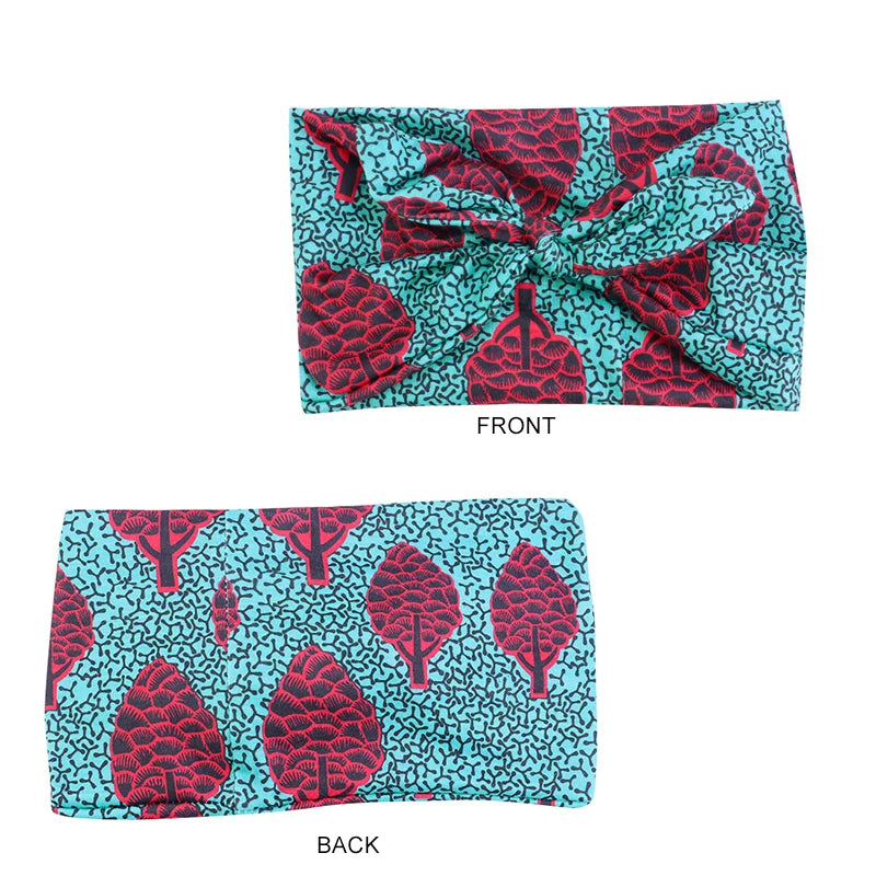 African Print Stretch Bandana Head Wrap Long Scarf Satin Floral Ankara Dashiki Women Party Turban Headwear Cap Hair Accessories