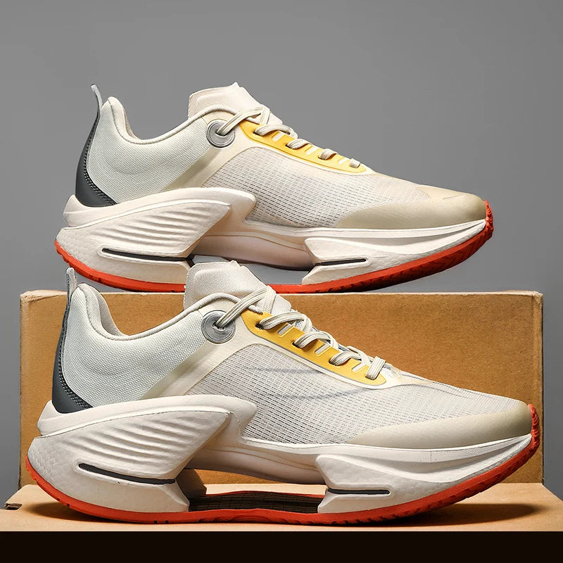 Wear-resistant Shock-absorbing Carbon Plate Running Shoes Men Sneaker Breathable Jogging Walking Style Shoes