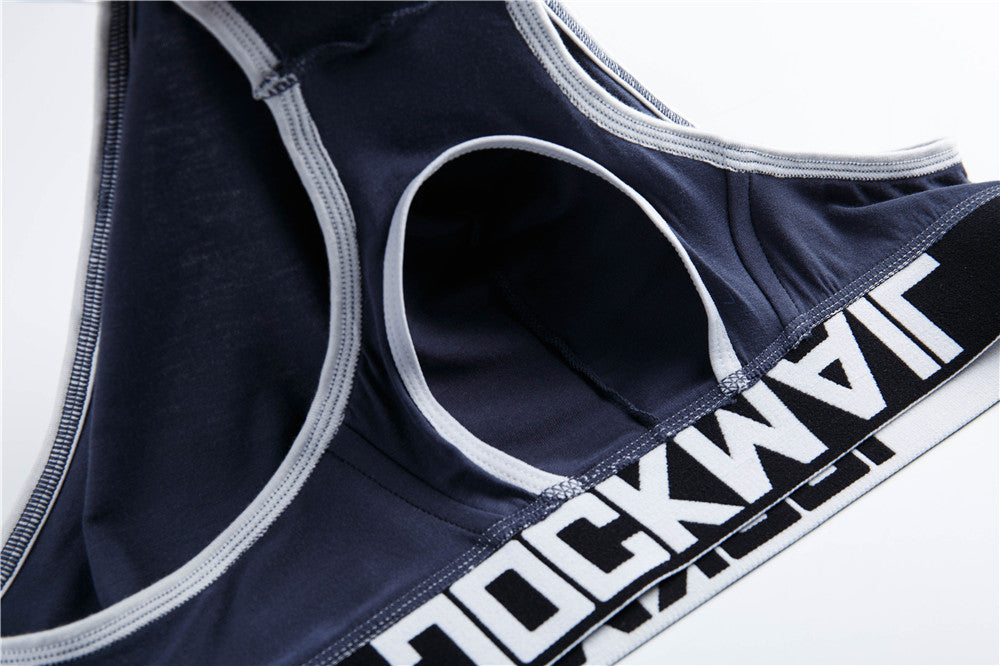 Sexy Men Underwear Briefs U Convex Big Penis Pouch Design Wonderjock Men Cotton Briefs for Man Bikini Adjustment Ring Cock
