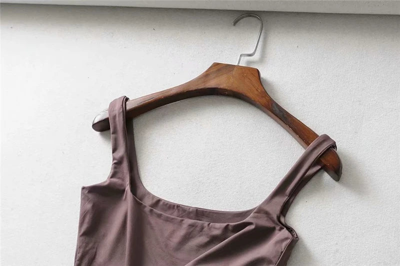 Hot Sale 2025 Summer Women Sexy Sleeveless Tops Fashion Short Square Collar Tank Tops 4 Colors