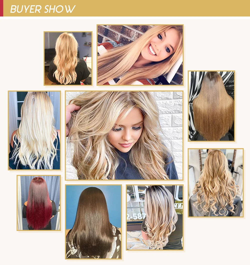 Moresoo Tape in Human Hair Extensions 26Inch 28 Inch Glue on Natural PU Remy Blonde Hair Black Pieces for Women Straight Hair