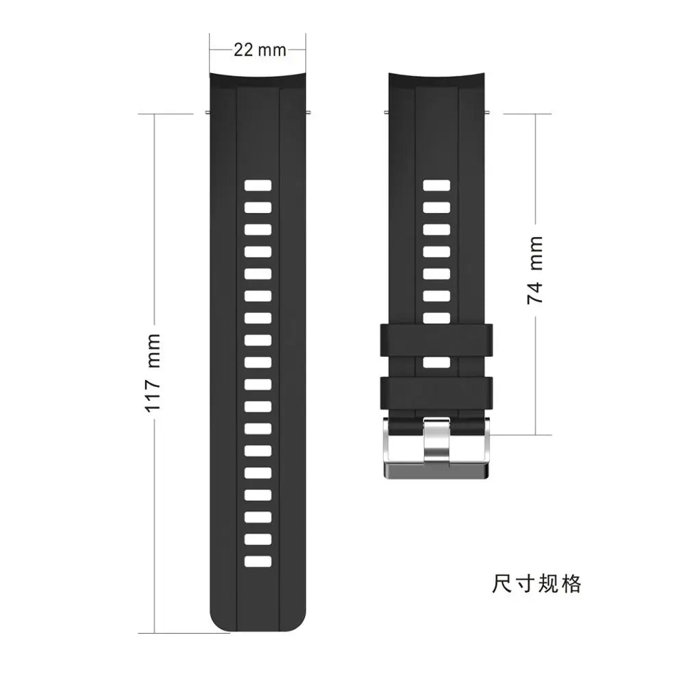 Strap For Huawei Honor GS Pro Silicone Fashion Sport Replacement Watch Wrist Band For Honor GS Pro Strap Adjustable Watchbands