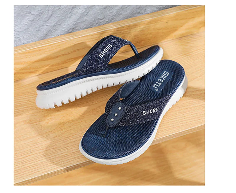 Summer Shoes Women Beach Slippers Fashion Holiday Slippers Flip Flops Thick Sole Soft Casual Ladies Footwear Big Size A3425