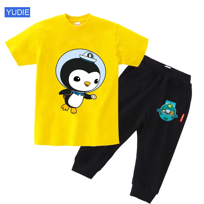 toddler boy clothing set kids Summer Baby Clothes Set girl casual sport outfit children Clothes anime Casual Clothes tshirt Suit