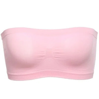 Fashion Women Chest Wraps Tube Tops Plus Size Seamless Strapless Soft Anti Expose High Elastic Mesh Wrapped Invisible Strapless