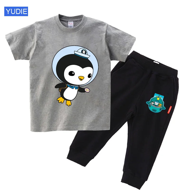 toddler boy clothing set kids Summer Baby Clothes Set girl casual sport outfit children Clothes anime Casual Clothes tshirt Suit