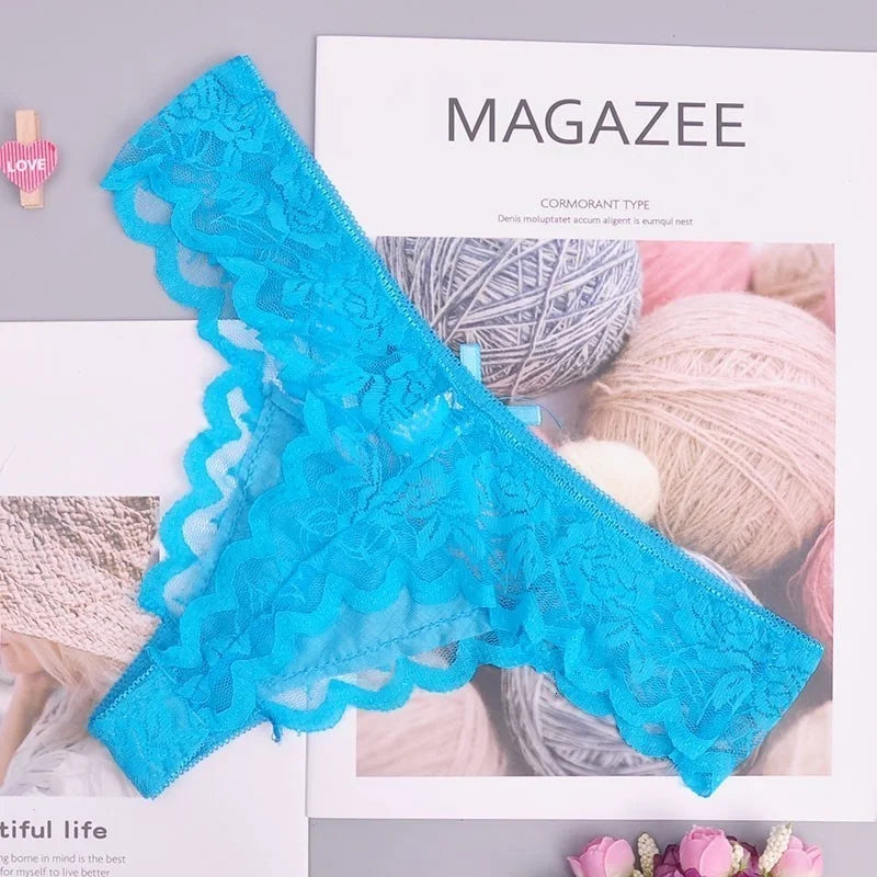 Cotton Women's Panties thongs Underwear Women Lace Soft Briefs Sexy Lingerie low Waist lingerie g-string 1pcs/Lot ac140