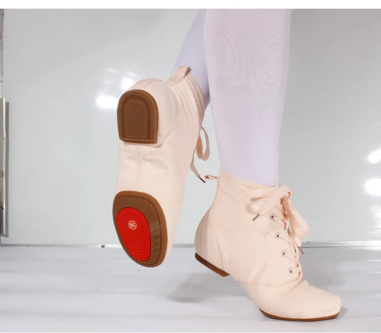 Children Canvas Ballet Shoes Kids' Soft Dance Shoes Women Men Dancing Ballroom Latin Modern Jazz Shoes Yoga Training Footwear