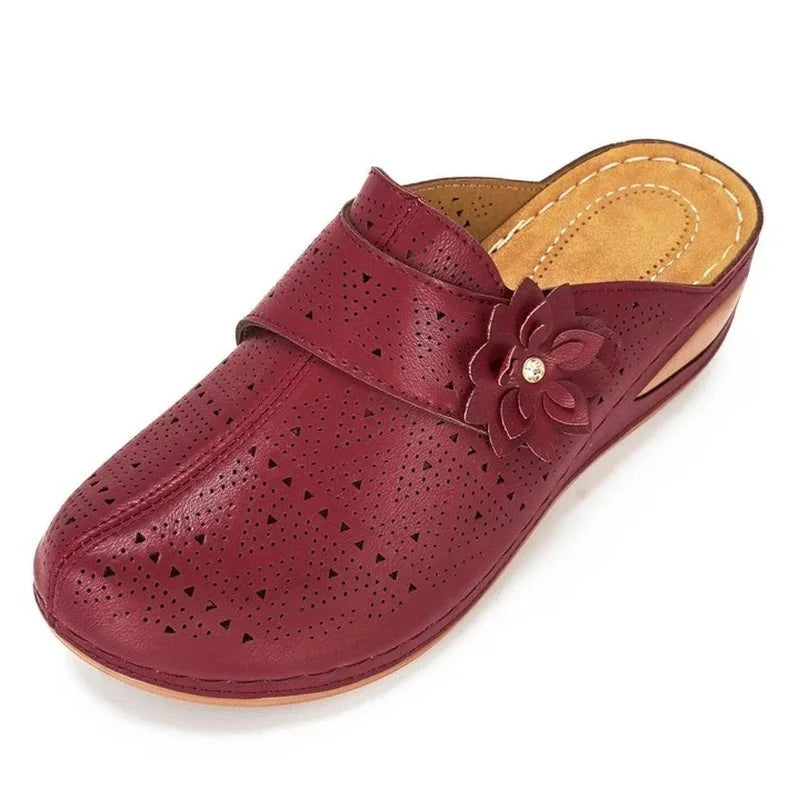 Women Slippers Summer Platform Hollow Outdoor Cool Garden Beach Shoes Woman Slip On Flip Flops Cozy Mules Zapatos Mujer