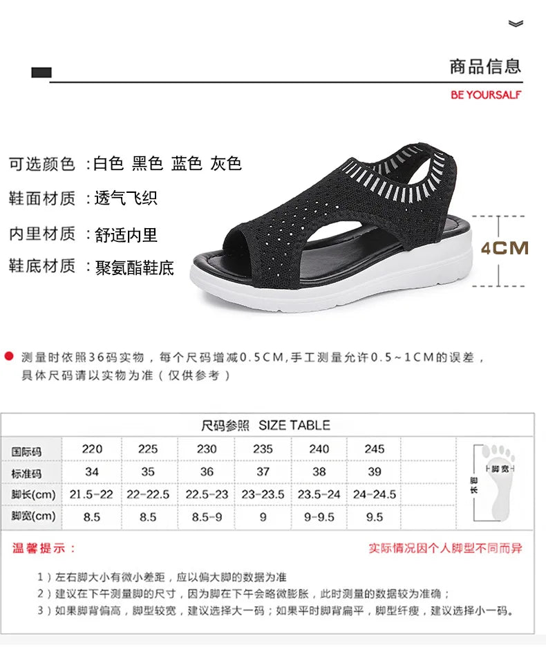 Sandals women summer  new open toed flat Roman women sandals flying woven hollow platform sports sandals flat sandals2021