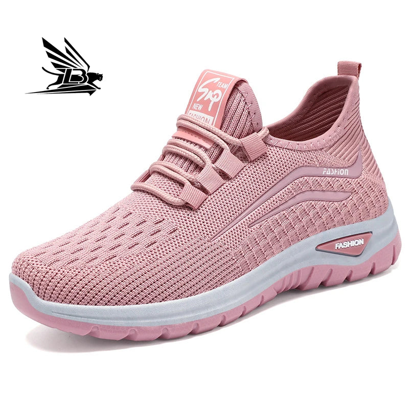 Women's Lightweight Breathable Mesh Running Shoes Soft Sole Casual Sneakers for Walking