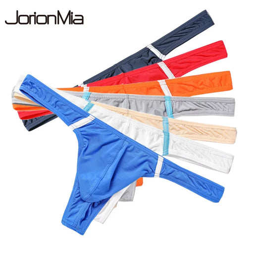 Low Rise Mens Thongs and G Strings Sexy Men Underwear Penis Pouch Panties Underpants Man Bikini Briefs Jockstrap Men Cueca B617