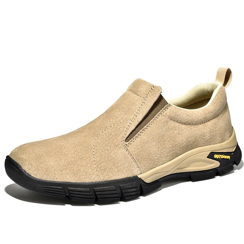 Brand Men's Shoes Genuine Leather Casual Shoes Outdoor Men's Breathable Sneakers Suede Original Men's Moccasins Loafers Sneakers