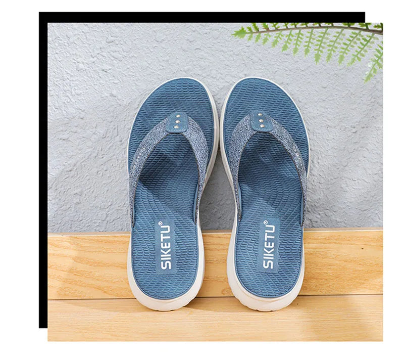 Summer Shoes Women Beach Slippers Fashion Holiday Slippers Flip Flops Thick Sole Soft Casual Ladies Footwear Big Size A3425