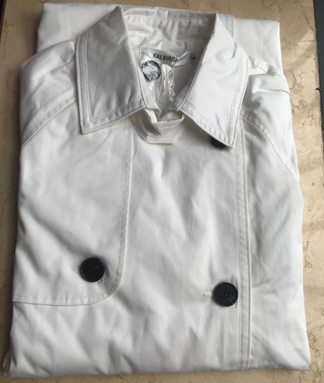 UK Brand new Fashion 2024 Fall /Autumn Casual Double breasted Simple Classic Long Trench coat with belt Chic Female windbreaker