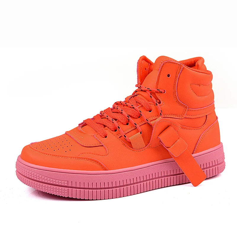 Autumn Collection Men's High Top Sneakers Breathable Skateboarding Running Shoes Casual Board Tenis Masculino Walking Shoes