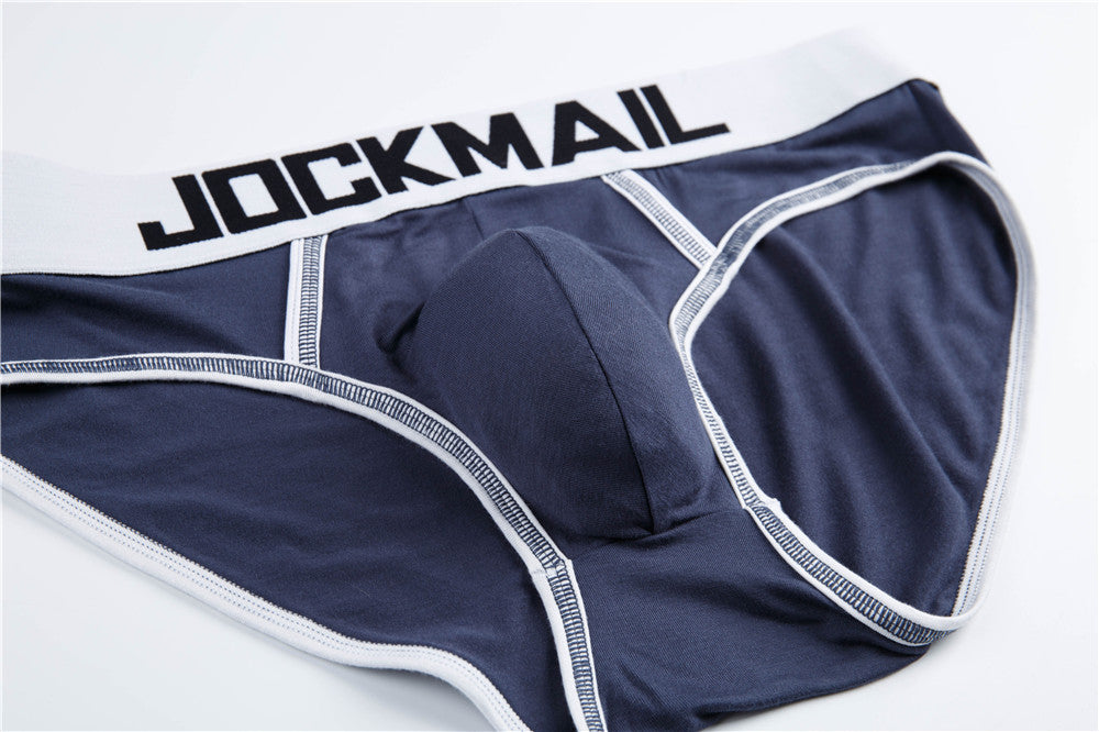 Sexy Men Underwear Briefs U Convex Big Penis Pouch Design Wonderjock Men Cotton Briefs for Man Bikini Adjustment Ring Cock