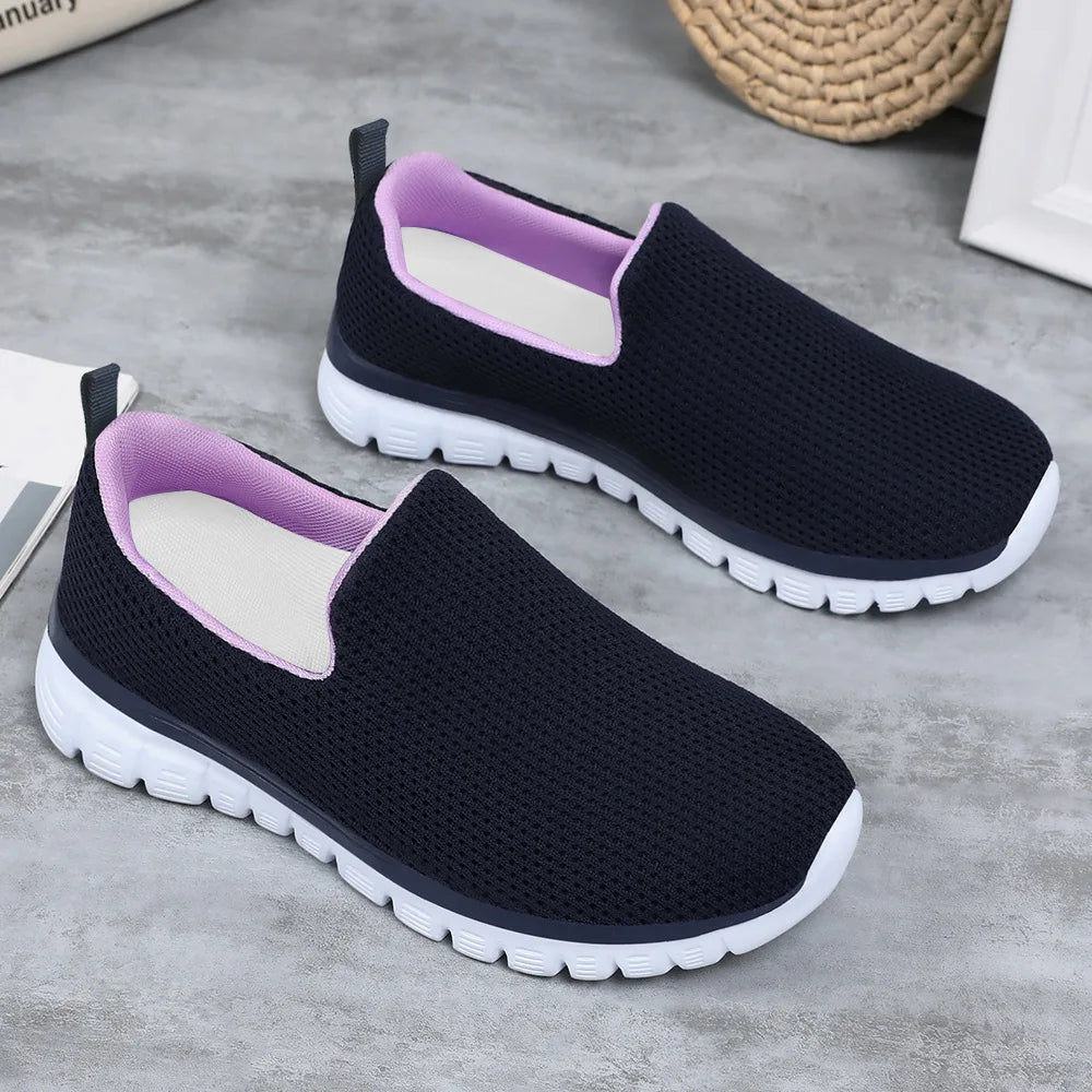 Mesh Breathable Light and Comfortable One Foot Pedal Leisure Sports Running Shoes
