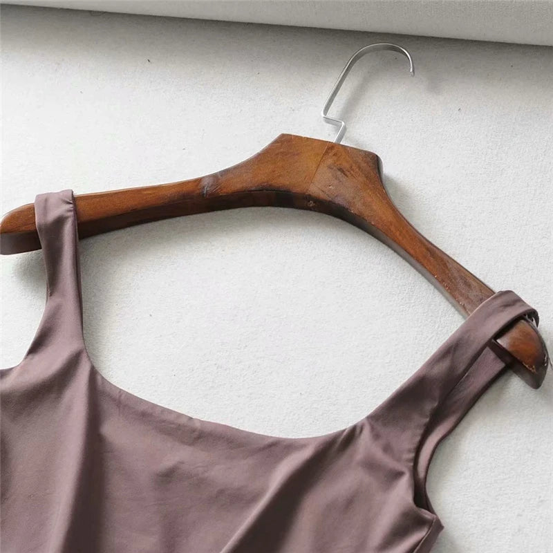 Hot Sale 2025 Summer Women Sexy Sleeveless Tops Fashion Short Square Collar Tank Tops 4 Colors