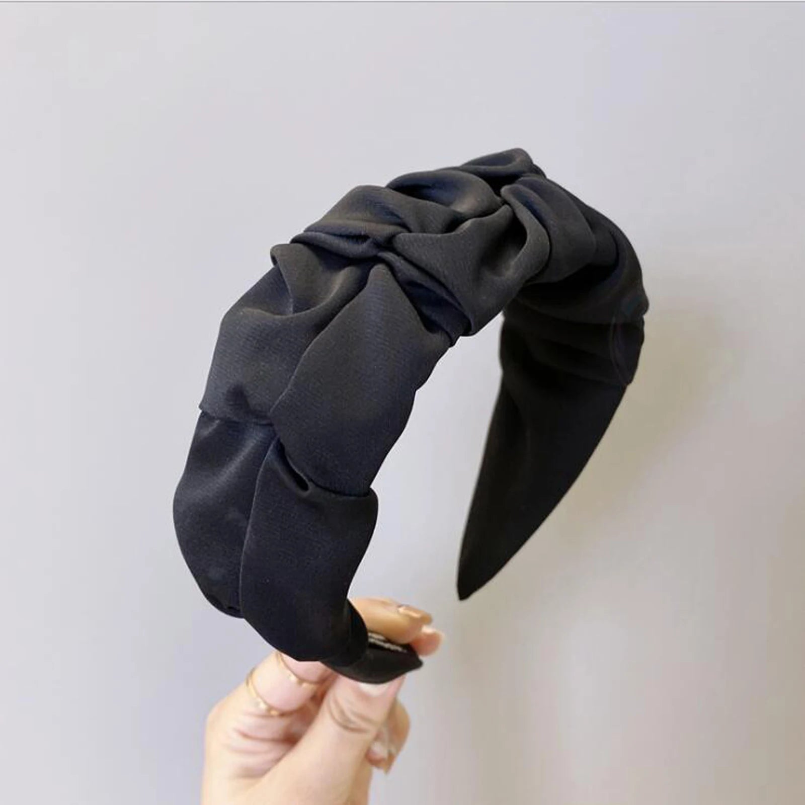 New Fashion Women Hair Accessories Wide Side Flower Hairband Casual Soft Hair Hoop Top Quality Headband Wholesale BAZAARHUBO