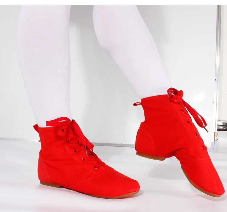 Children Canvas Ballet Shoes Kids' Soft Dance Shoes Women Men Dancing Ballroom Latin Modern Jazz Shoes Yoga Training Footwear