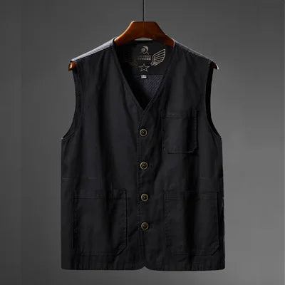DIMUSI Summer Men's Vests Casual Man Army Breathable Mesh Vest Sleeveless Jackets Man Outdoor Fishing Waistcoats Clothing 8XL