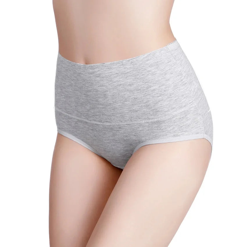 3Pcs Women's Panties Plus Size High Waist Underwear Female Sexy Lingerie Cotton Brief Gril Underpant Breathable Intimates Ladies