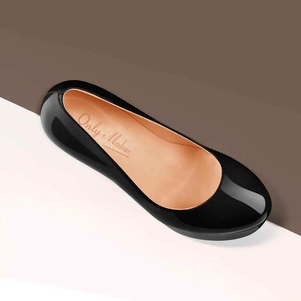 Onlymaker Women Platform Super Stiletto High Heels Pumps Round Toe Slip On Wedding Party Big Size Fashion Shoes