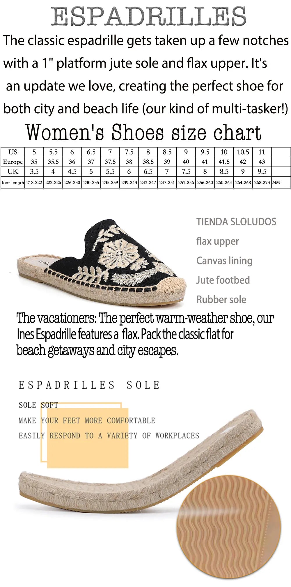 Espadrilles Slippers For Flat Shoes  Real Mules Slides Hemp Summer Flip Flops Pantufas De Pelucia Bichos Tienda Soludos