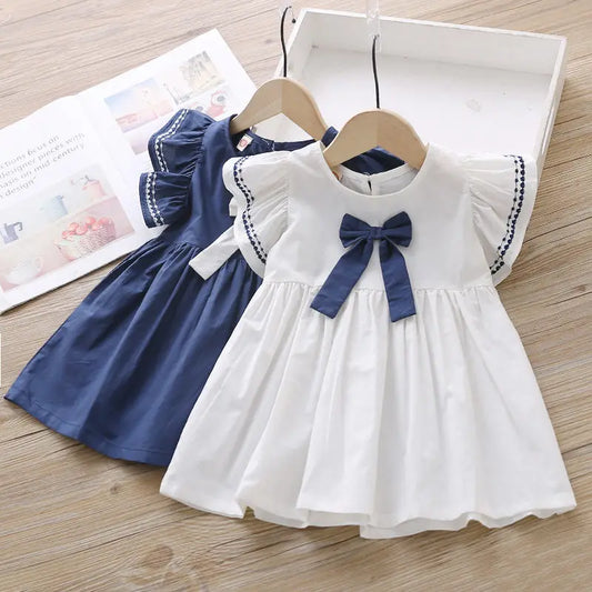 Girl Casual Dress 2024 New Fashion Princess Dresses Girls Sweet Costumes Cute Outfits Baby Girls Vestidos for 1- 5Y