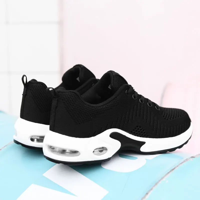 Women Platform Sneakers 2023 Red Height Increasing Sport Casual Running Shoes Femme Spring Mesh Walking Shoes Feminino Zapatos