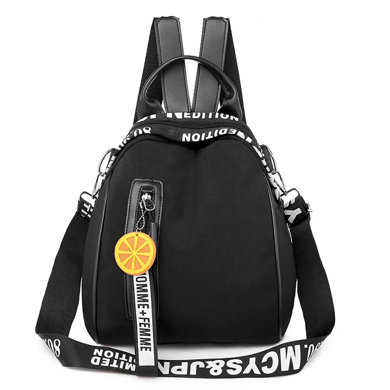 Women backpack casual letter multi-function multi pocket travel backpacks female school bag for teenage girl shoulder bags small