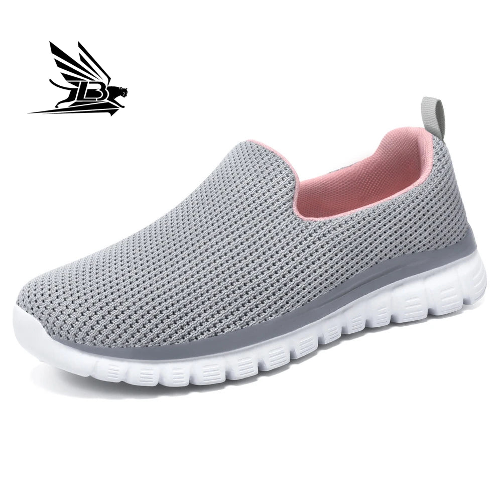 Mesh Breathable Light and Comfortable One Foot Pedal Leisure Sports Running Shoes