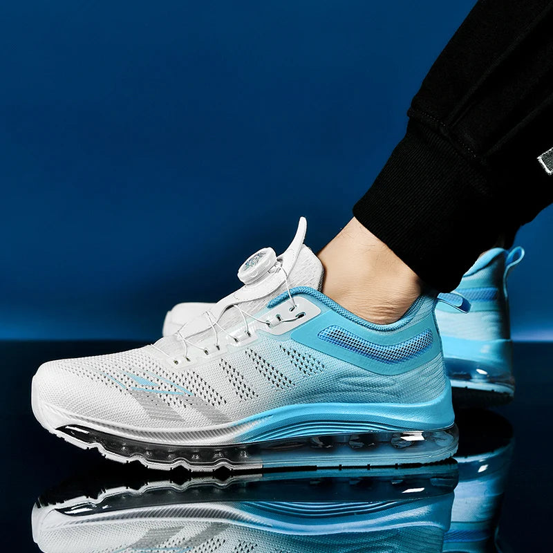 Brand Logo Custom Plus Size  EU 47 48 Man Sport Sneakers Full Sole Air Cushion Blank Mesh Casual Running Shoes for Men
