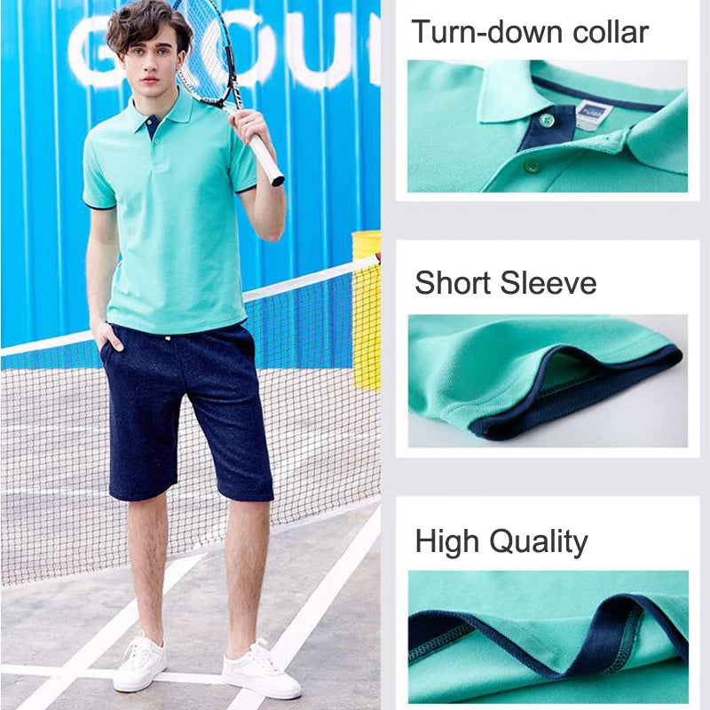 Men's Polo Shirts Summer Thin Cotton Short Sleeve Shirt Camisas Brand Casual Sports Polo Shirt Men Tops Clothing Dropshipping