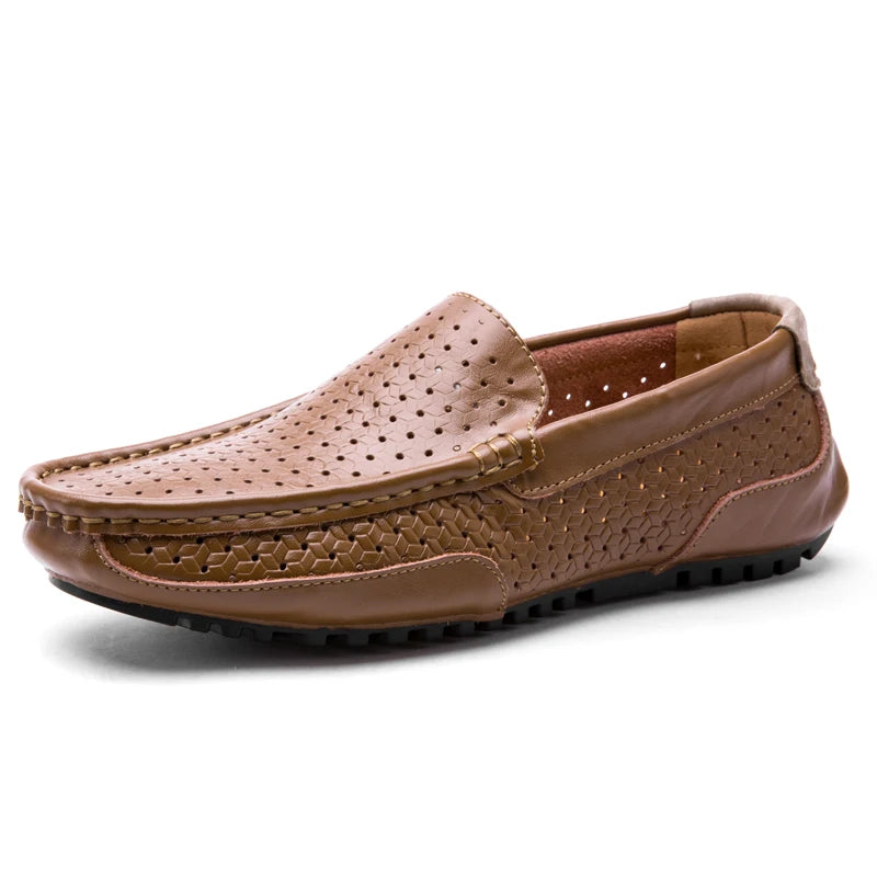 Fashion Men's Casual Shoes Brand Mens Dress Shoes Classic Genuine Leather Mens Loafer Plus Size Classic
