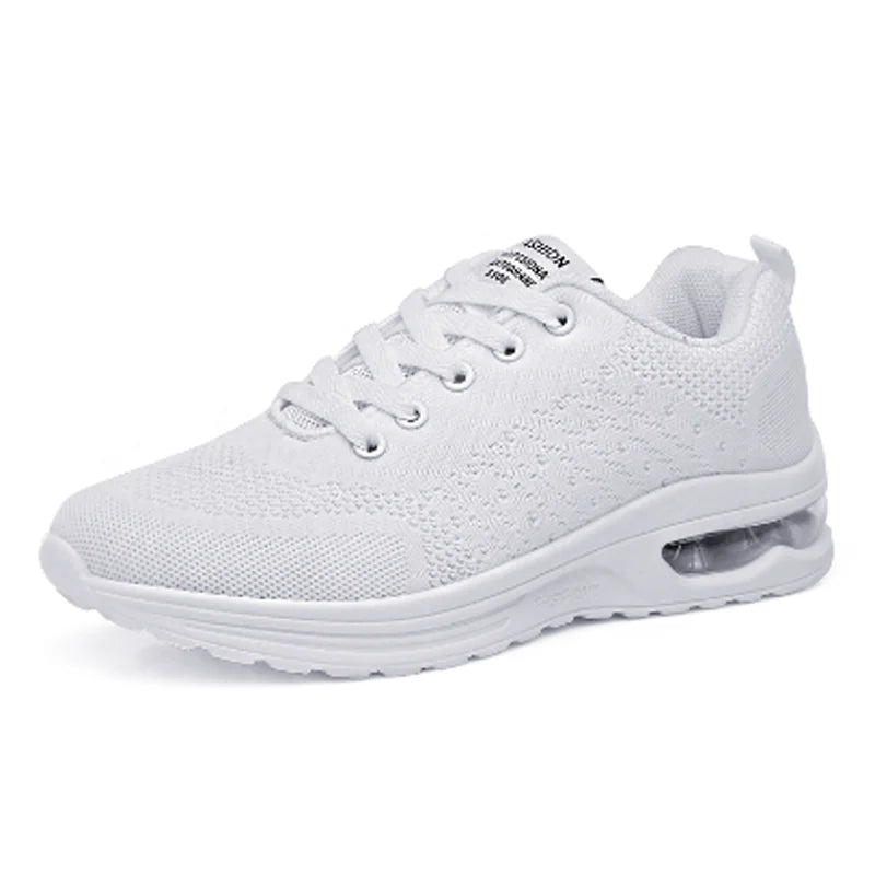 Hot Selling Large Size Running Shoes Lightweight Resilience Slip on Sneakers Mesh Air Cushion Casual Walking Shoes