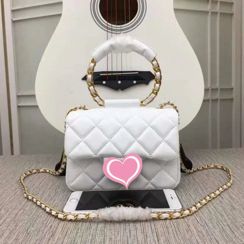 Golden Vintage Bag Chain Handle Women Bag Straps Handbag Chain Fashion Woman Bag Accessory Detachable Parts Replacement Handle