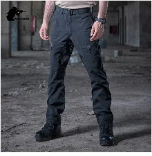 IX9 Stretch Tactical Pant City Cargo Pants Cotton Multi Pockets Work Pant Men Outdoor Hiking Camping Trousers A2FIX9