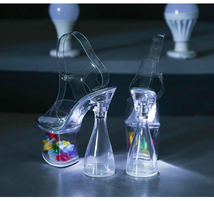Women High Heels Summer 17.5CM Transparent Ladies Silver Party PVC Sandals Sexy Female Open Toe High Platform Nightclub Shoes