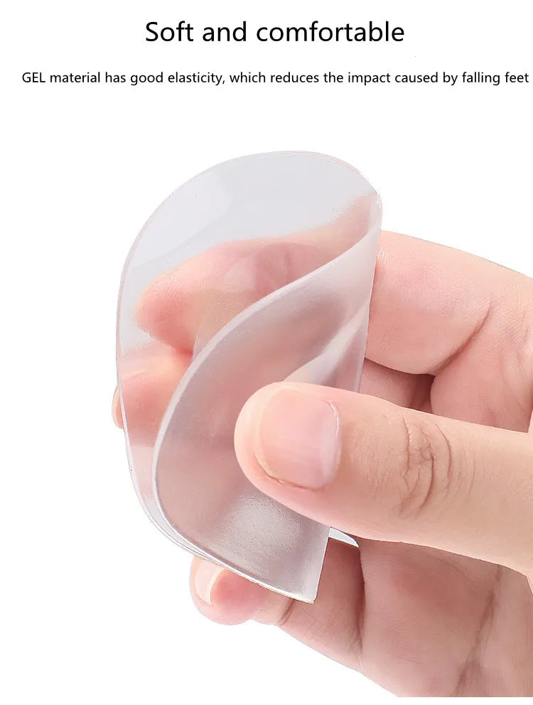 Women's Anti-slip Silicone Gel Half Insoles Forefoot Pain Relief Inserts for High Heels Comfortable Shoe Accessories