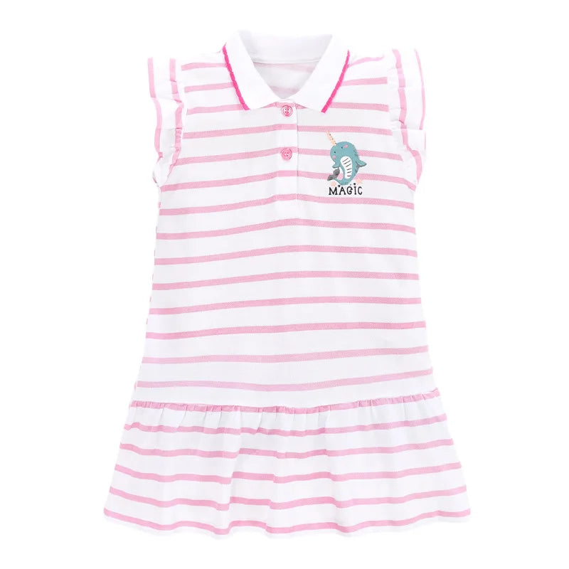 Little maven Baby Girls Casual Clothes Little  Girls 2026 New Summer Dress Kids Elegant Party Dress Children's Clothing