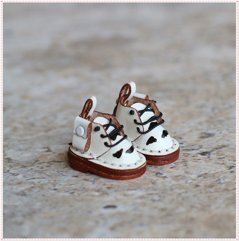 OB11 Doll Shoes Fashion Cowhide Boots Shoes for GSC, YMY, Obitsu 11, 1/12bjd Doll Accessories