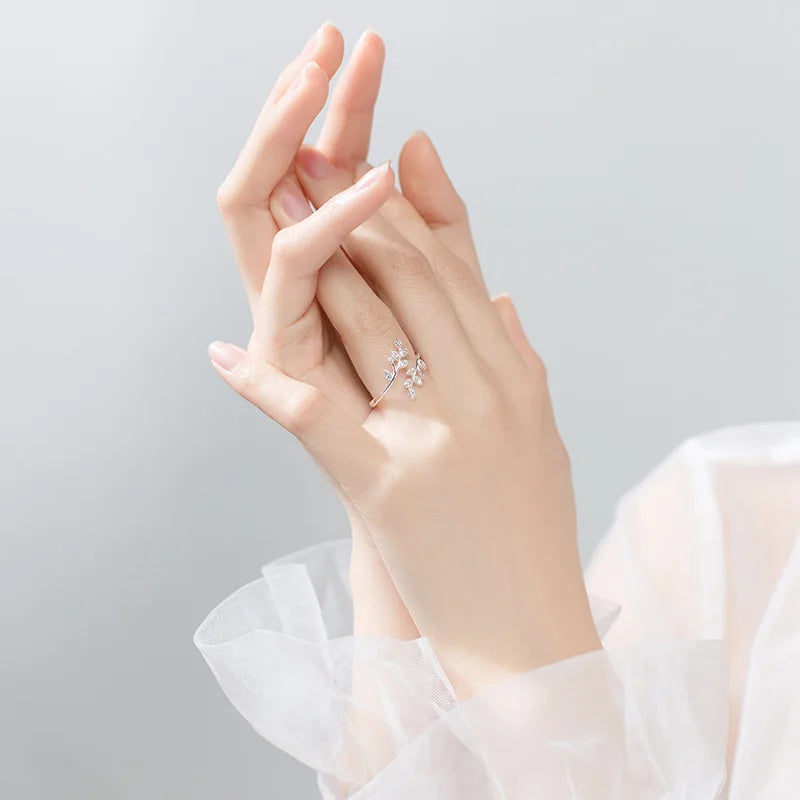 Vintage Daisy Flower Rings For Women Korean Style Adjustable Opening Finger Ring Bride Wedding Engagement Statement Jewelry Gif