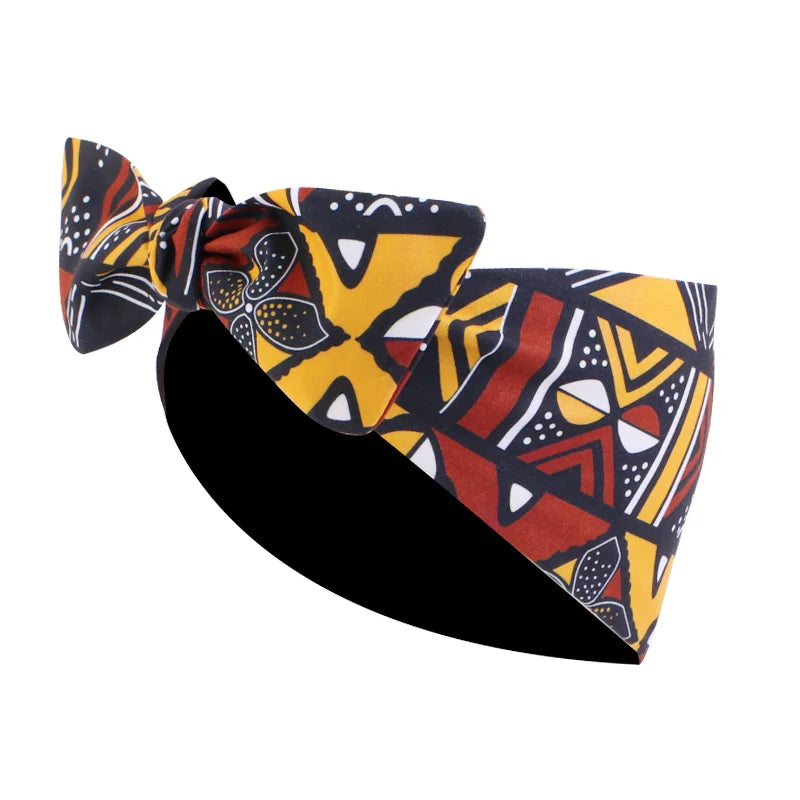 African Print Stretch Bandana Head Wrap Long Scarf Satin Floral Ankara Dashiki Women Party Turban Headwear Cap Hair Accessories