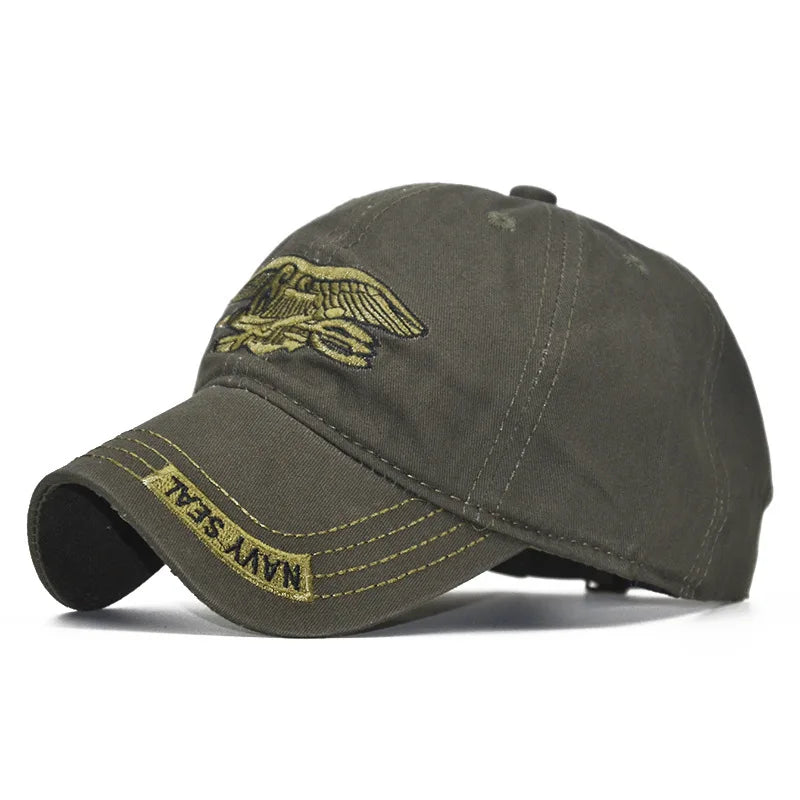 High quality SEALs Cap Mens embroidery Baseball Caps Brand USA Army Camouflage Hat Snapback Caps Cotton Adjustable hat BAZAARHUBO