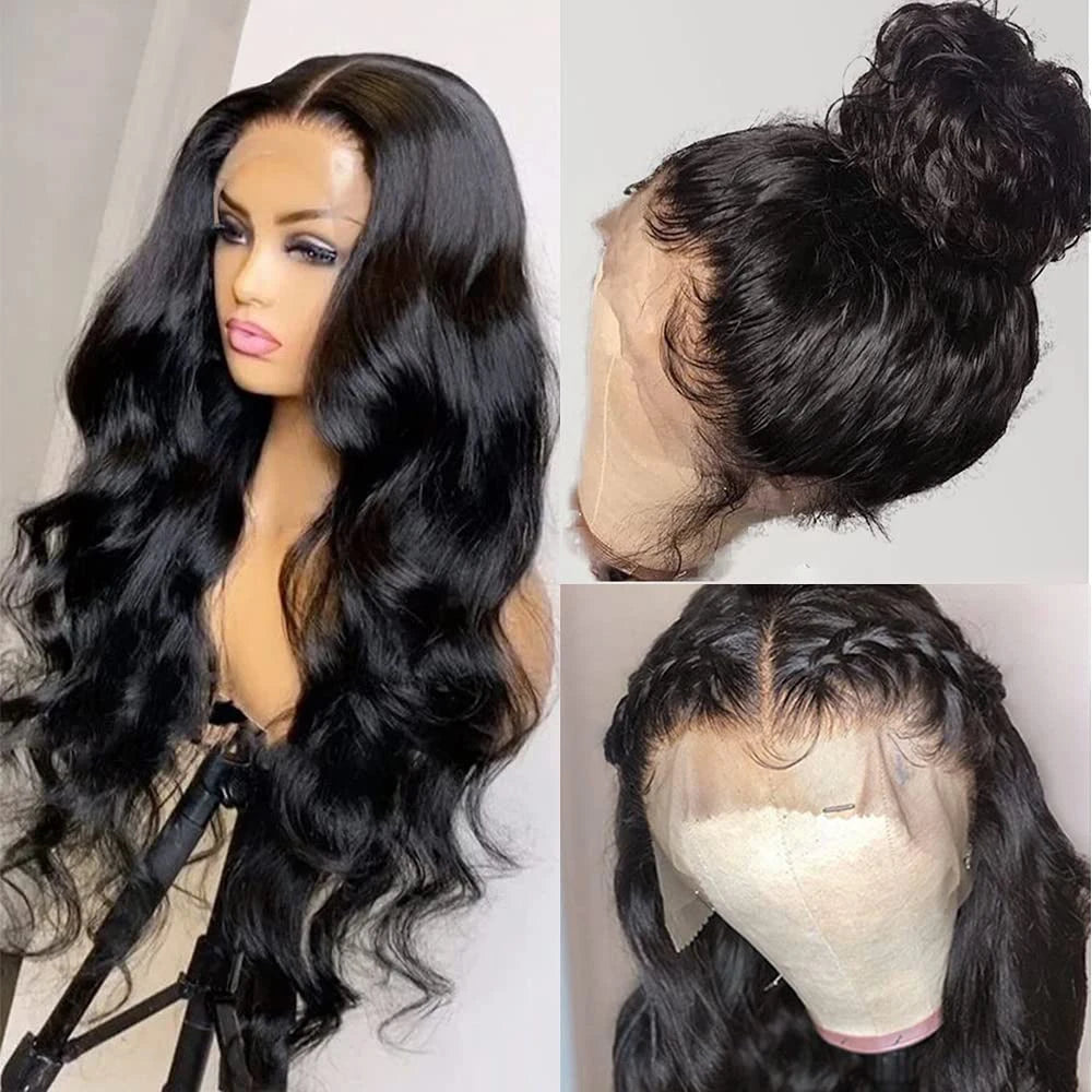 Body Wave Human Hair wigs 13x6/4 Transparent Lace Front Wigs HD Lace Frontal Wigs Body Wave 30 inches 4x4 Human Hair Lace Wigs