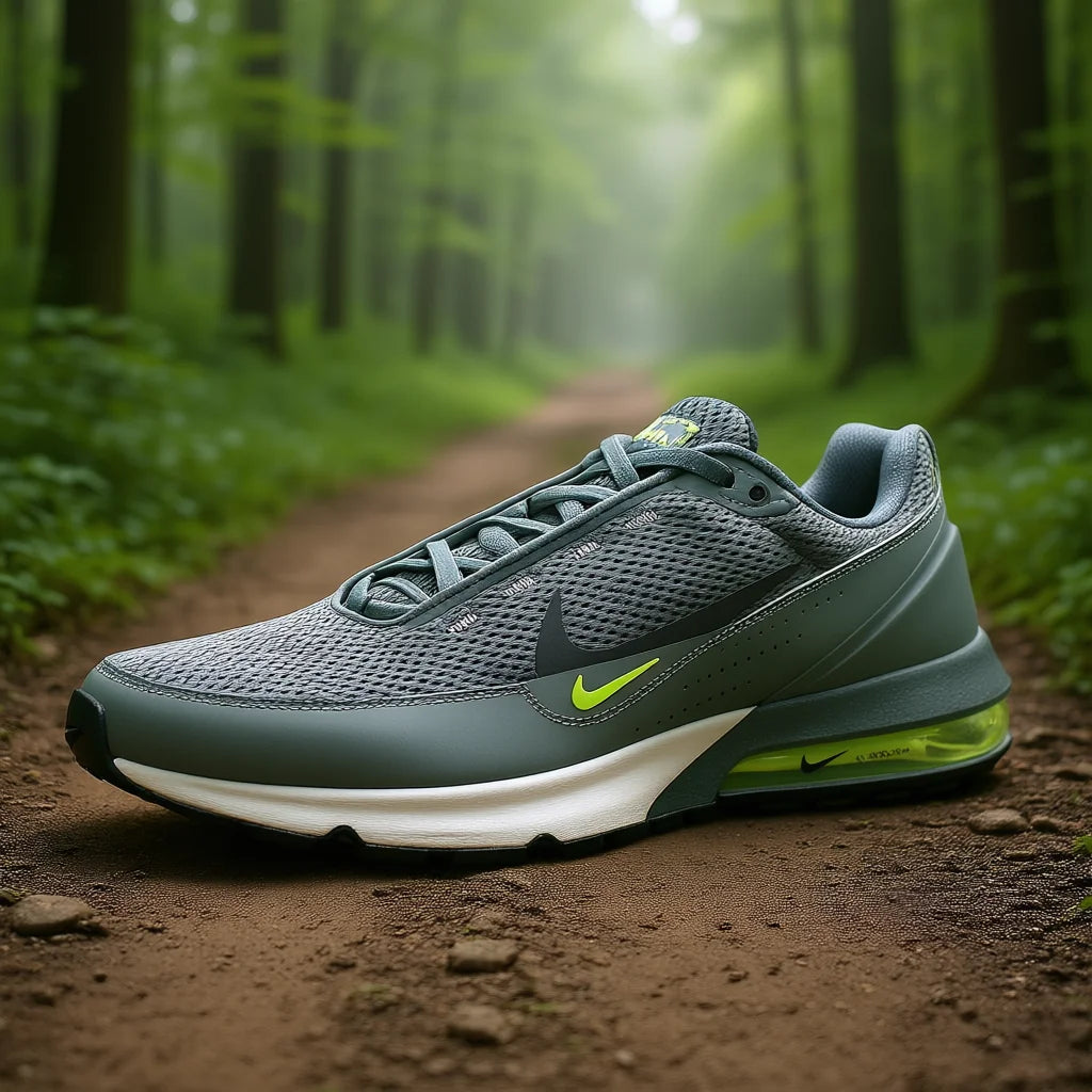 For for Pulse Men's Running Shoes Vietnam Smoke Grey Black EVA Mesh Breathable Trail Sport Summer