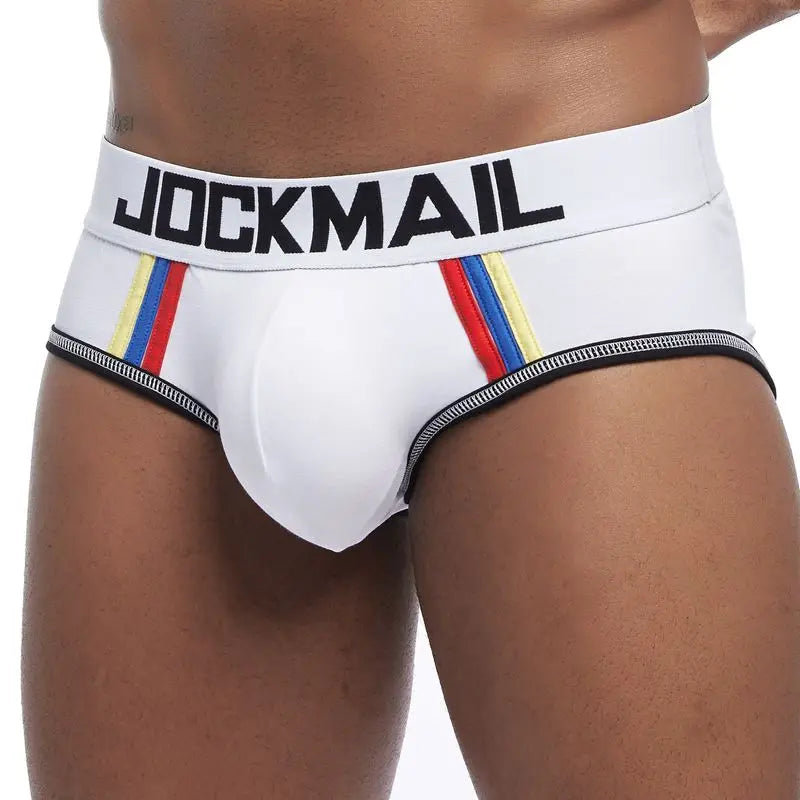 Sexy Men Underwear Briefs U Convex Big Penis Pouch Design Wonderjock Men Cotton Briefs for Man Bikini Adjustment Ring Cock