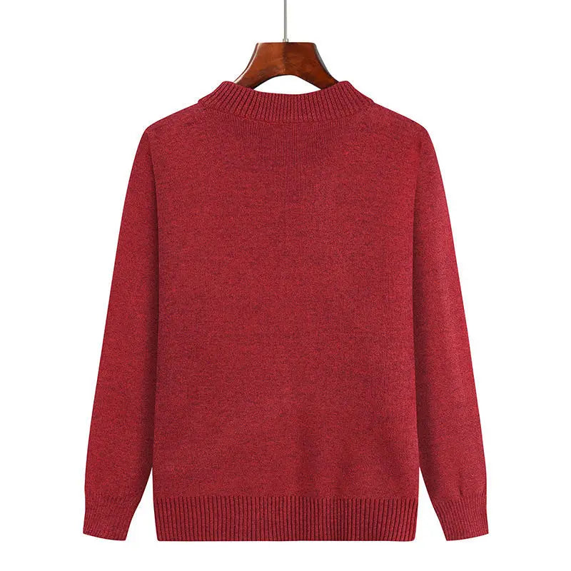 Grandma Embroidered Knit Cardigan Jacket Autumn Winter Loose O Neck Long Sleeve Pocket Sweater Coat Casual Female Outwear Tops
